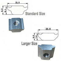 Boulons de fixation solaire en acier inoxydable M8, boulons à tête hexagonale avec écrous et rondelles, kit d'accessoires de boulons en T coulissants