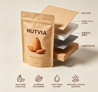 Sachet Doypack Personnalisé pour Fruits Secs, Qualité Alimentaire, avec Fermeture Zip, pour Emballage de Noix et Fruits Secs