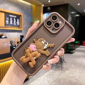 <span class=keywords><strong>Funda</strong></span> de TPU suave con diseño de gato y ratón 3D giratorio, divertida y de dibujos animados, para <span class=keywords><strong>iPhone</strong></span> <span class=keywords><strong>11</strong></span> 12 13 14 15 Pro 17 Air, cubierta trasera - Product Image 5