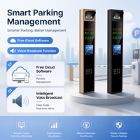Cámara de Reconocimiento de Matrículas LPR HD de 5MP, Sistema de Estacionamiento con Pantalla LED de 2 Líneas, Transmisión de Voz, Software Gratuito en la Nube, 99.9% de Precisión