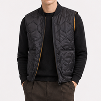 Blouson Bomber Léger Personnalisé avec Logo d'Usine OEM, Sans Manches, Col Montant Fin, Logo Frontal, Décontracté Printemps, Imperméable et Coupe-Vent
