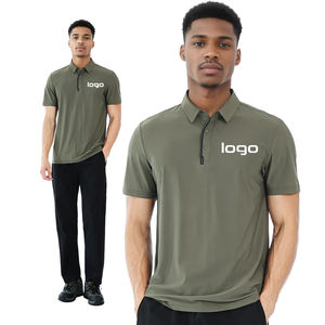 Camisetas de polo atléticas de ajuste moderno que absorbe la humedad bordadas personalizadas, ajuste de golf de uso diario - Product Image 5