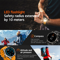 Reloj Inteligente OEM FT66 con GPS, Trayectoria de Movimiento, Medición de Altitud, Brújula, Linterna, Carga Magnética, Reloj Deportivo para Hombre para Actividades al Aire Libre