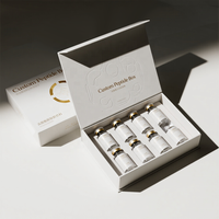Boîtes rigides personnalisées pour l'emballage de collagène et de peptides avec boîte cadeau haut de gamme en bronze pour médicaments
