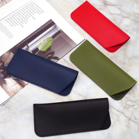 Lunettes de soleil en cuir PU, stockage souple et Portable pour femmes et hommes, étuis d'emballage à 3 couleurs, pochette pour lunettes