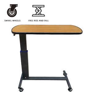 Table de lit fixe réglable en hauteur avec base en U, plateau pour lit et chaise pour les soins à domicile - Product Image 2