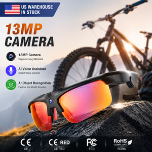 Gafas Inteligentes con IA E08 POV, Cámara de 13MP, Grabación de Video, Asistente de Voz, Traducción, Reproductor de Música, Llamadas BT, Gafas Deportivas 2026 US S - Product Image 1
