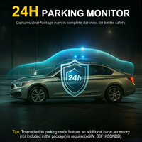 Caméra de tableau de bord triple objectif 3 canaux 4K avec WiFi, GPS, surveillance de stationnement et vision nocturne – Boîte noire de voiture