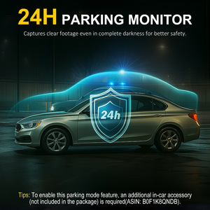 Caméra de tableau de bord triple objectif 3 canaux 4K avec WiFi, GPS, surveillance de stationnement et vision nocturne – Boîte noire de voiture - Product Image 4