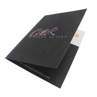 Nueva Carpeta de Presentación de Papel Mate de Lujo, Impresión UV en Colores Vibrantes, Carpeta Profesional y Sostenible para Promoción de Negocios y Marca