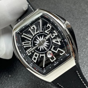 Luxurious High Quality Handcrafted Leather Strap <b>Mechanical</b> <b>Watch</b> Power Reserve Ceramic Tonneau Case Sapphire Crystal 41mm 24mm - Product Image 1