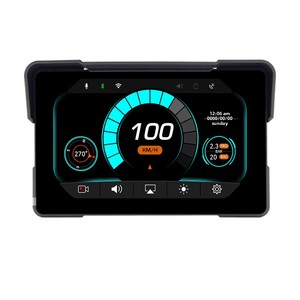 Moniteur intelligent universel pour moto, écran IPS haute luminosité de 5,7 pouces avec double caméra avant et arrière, DVR, Carplay sans fil, Auto - Product Image 5