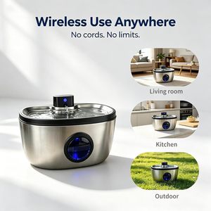 Fontaine à eau intelligente pour animaux de compagnie avec séparation électrique, alimentation USB-C, bol à boire automatique en acier inoxydable 304 pour chats et chiens - Product Image 3
