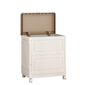 Caja Organizadora de Ropa con Ruedas, Rectangular, de Plástico Grueso, Plegable, de Gran Capacidad, Tipo Vertical - Product Image 5