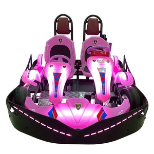 เครื่องเล่นสนุกแบบสองที่นั่ง รถแข่งโกคาร์ทในร่ม รถแข่งโกคาร์ทมอเตอร์ 400w แบตเตอรี่ 48v โกคาร์ทกลางแจ้ง - Product Image 4