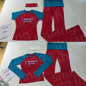 女式瑜伽服定制头带高个子友好型衬衫搭配翻边喇叭裤女式休闲服 <span class=keywords><strong>2</strong></span> 件套 - Product Image 4