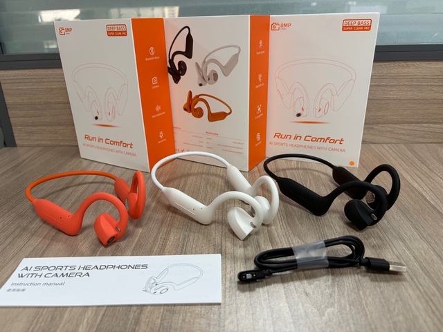 OEM E900 Smart Camera Headphone 8MP So.ny Lens 1080P Video Recording Headset AI Voice Assistant WiFi 6 8GB Earphone