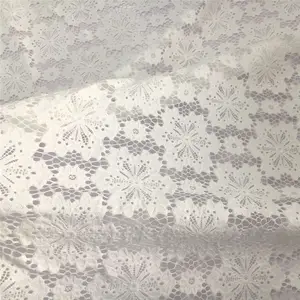 Tela Jacquard de algodón para vestido de boda, bordado de encaje, elegante, Vintage, hermoso, de alta calidad, ropa de novia