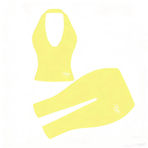 2026 <strong>Womens</strong> Y2K Custom logo Leggings Sets <strong>Jersey</strong> Tracksuits Soild Halter Tops Biker <strong>Shorts</strong> Casual Two Piece Set <strong>Women's</strong> Clothing - Product Image 6
