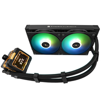 Refroidisseur de processeur liquide AIO FROZEN WARFRAME 240 BLACK ARGB, radiateur en aluminium de 240 mm, ventilateurs PWM 2000 tr/min, Intel LGA1851/1700, AMD AM4/AM5