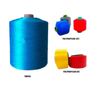 Hilos PP teñidos de color de buena calidad 150D 300D precio competitivo hilo de filamento de PP de alta tenacidad bueno para tejer