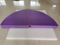 Tapis de danse pliable en PU+EP et coton perlé, anti-chute, pour fitness, yoga, gymnastique, protection contre les chocs, entraînement de danse
