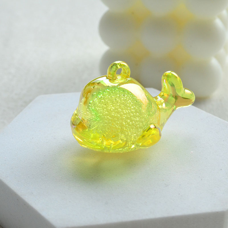 Baleine à bulles jaune