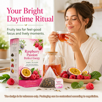 Fruitig frambozen-passie thee-mengsel |   Zwarte Thee & Yerba Mate 40 g 20 Theezakjes |   OEM/ODM Private Label