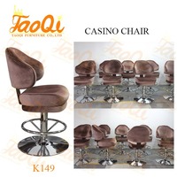 K149 chaise de casino hauteur moderne réglable club chaise haute fente porker table jeux sièges pivotant tabouret de bar