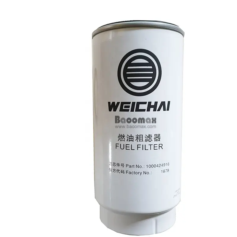 Filtro de combustible para motor WD10G 1000424916, para piezas de motor Weichai