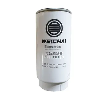 Filtro de combustível do motor 1000424916 wd10g para peças do motor weichai