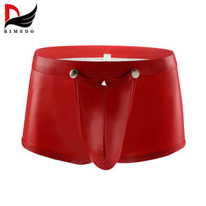 กางเกงในชายหนังเทียมทรงตัวยูแบบเปิดเป้า เซ็กซี่ มีสไตล์ สวมใส่สบาย พร้อมกระเป๋าเสริม - Product Image 3