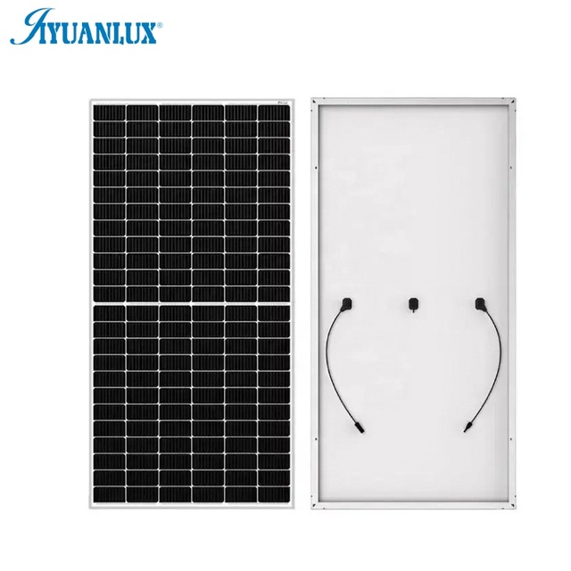 For TOPCON Bifacial PV Module 450W-1000W Mono Solar Panels N-Type and MBB Technology HJT Design Black Color