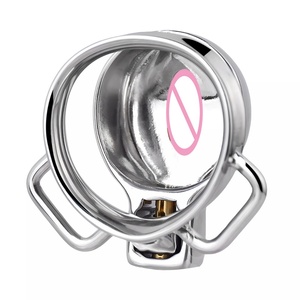 Jaula de Castidad Pequeña FRRK para Hombres Gay, Nuevo Candado para Pene con Anillos para Pene, Juguetes Sexuales Eróticos Bongda, Cinturón - Product Image 4