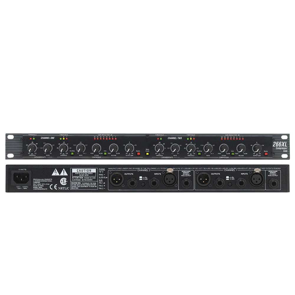 DBX 266XL Compressor/Gate de Dois Canais com Cancelador de