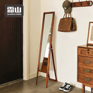 Shimoyama Retro Bằng Gỗ Đầy Đủ Chiều Dài Gương Cổ Khung Tắm Gương Mộc Mạc Gỗ Lớn Đóng Khung Giọng Cho Khách Sạn - Product Image 5