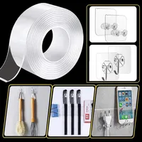 Cinta Adhesiva de Doble Cara de Alta Resistencia para Montaje, Tiras Adhesivas para Colgar Cuadros, Cinta Nano Extra Grande para Pared, PVC Impermeable, Acrílico