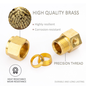 3/8 ''Cao Áp Vườn Sương Mù Sương Mù Hệ Thống Ferrule Loại Thông Qua Tee Khuỷu Tay End Adapter Brass Kim Loại Phụ Kiện Tay Áo Kết Nối - Product Image 5