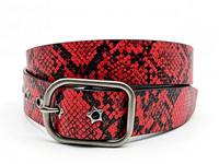 Ceinture en cuir artificiel à motif serpent, design personnalisé, unisexe, OEM, plusieurs couleurs disponibles, accessoire de mode punk streetwear