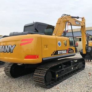 Venta caliente usado SANY SY155C Farm Excavadoras hidráulicas sobre orugas 15T Excavadora mediana SY155 Excavadoras de segunda mano para el hogar - Product Image 3
