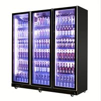 Réfrigérateur vitrine à écran vertical intégral de haute qualité, refroidi par air, pour la présentation de vins, idéal pour les restaurants et les hôtels