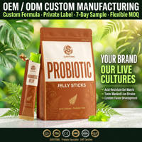 Probiotiques pour femmes en stick de gelée, saveur personnalisée |   Santé digestive féminine, prébiotique FOS |   OEM ODM Marque privée Usine GMP