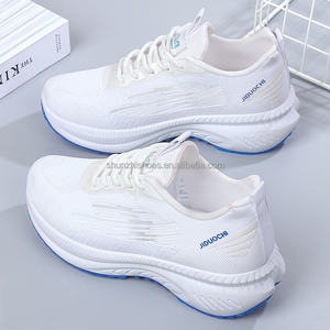 2024 bleu marine femmes Style coréen baskets décontractées pas de nom pour Crocodile mouche tricot supérieur mode tendance caractéristique - Product Image 3