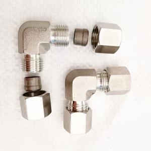 Raccord de compression coudé à 90 degrés avec joint conique, connecteur de tuyauterie industrielle, raccords hydrauliques - Product Image 3