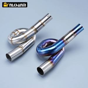 Nlkhanm ข้อต่อท่อไอเสียรถจักรยานยนต์ทำจากสเตนเลสขนาด51มม. TNT300 BJ300เหมาะสำหรับระบบ BN302เบนเนลลี่300 BJ300 <span class=keywords><strong>GS</strong></span> - Product Image 2