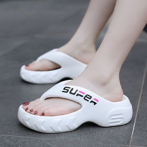 Women's Beach Sandals Summer Waterproof Breathable Anti-Slip Thick Sole Flip Flop <b>Platform</b> High <b>Heel</b> EVA Height Increasing - Product Image 1