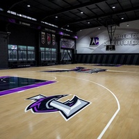 Parquet sportif en érable haute densité Merry Flame - Écologique, résistant au feu, durable, multi-usages, certifié FIBA/BWF