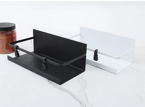 Étagère de Rangement Magnétique Multifonctionnelle pour Cuisine, Rangement Latéral Moderne Compatible Réfrigérateur, Support en Fer Sans Perçage pour Épices - Product Image 5