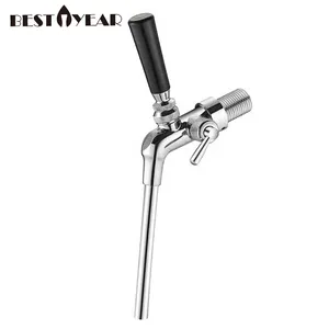 New Design Hot sale Silver Cup Beer Tap Long Spout with Adjustable Control Flow For Outstore