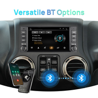 Autoradio Android 7 pouces pour JEEP Grand Cherokee Liberty Wrangler Chrysler Lecteur multimédia de voiture Carplay Auto Double bouton rotatif GPS FM WiFi
